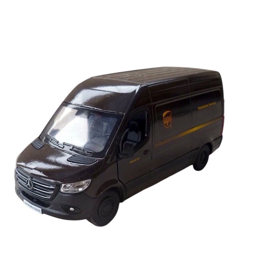 Kinsmart Mercedes-Benz Sprinter UPS Delivery Van 1/48 Diecast Model Brown K5426